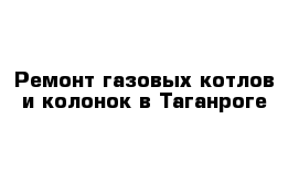 Ремонт газовых котлов и колонок в Таганроге